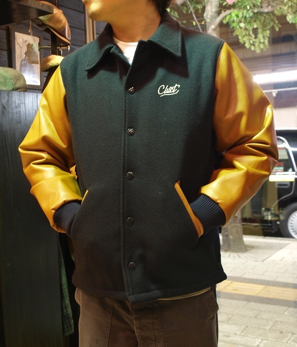 CLUCT/クラクト 新作ジャケット入荷!!!【LEATHER SLEEVE WOOL JACKET